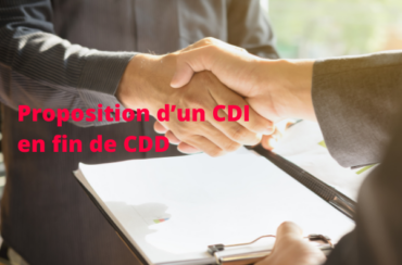 Proposition de CDI en fin de CDD